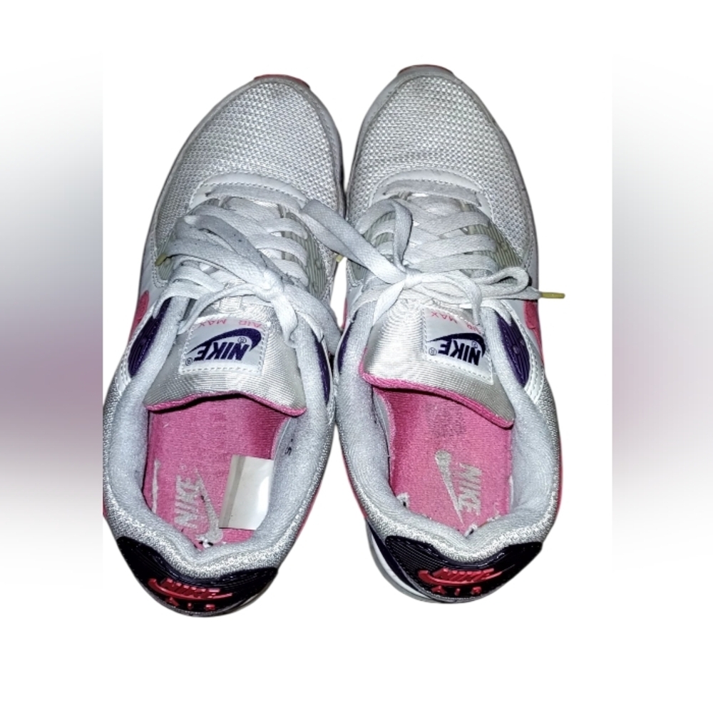 Nike White Pink Purple Air Max Sneakers - Picture 5 of 7